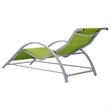 vidaXL Textilene Sun Lounger in Green
