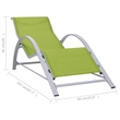 vidaXL Textilene Sun Lounger in Green