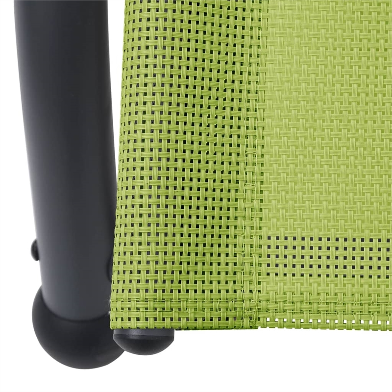 vidaXL Steel Double Sun Lounger in Green