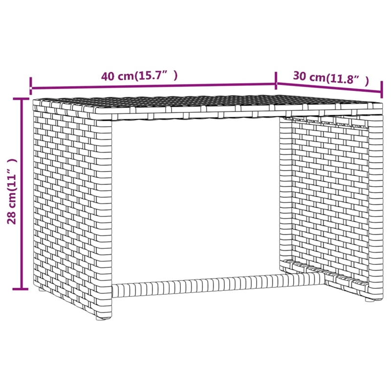 vidaXL PE Rattan Sunbed in Gray (Set of 2)