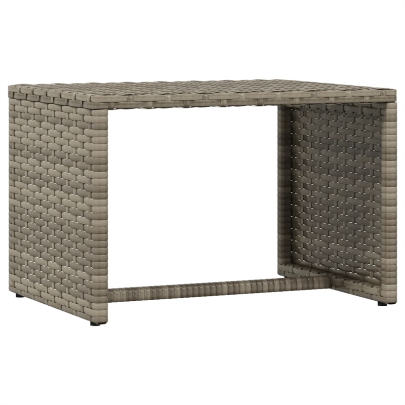 vidaXL PE Rattan Sunbed in Gray (Set of 2)