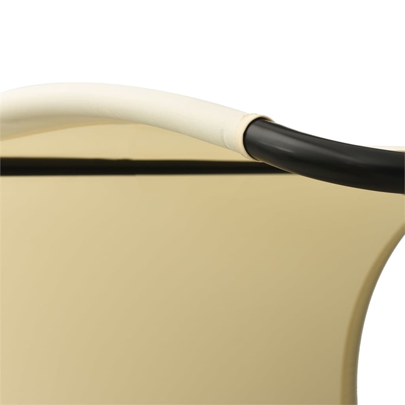 vidaXL Steel Double Sun Lounger in Cream/Green