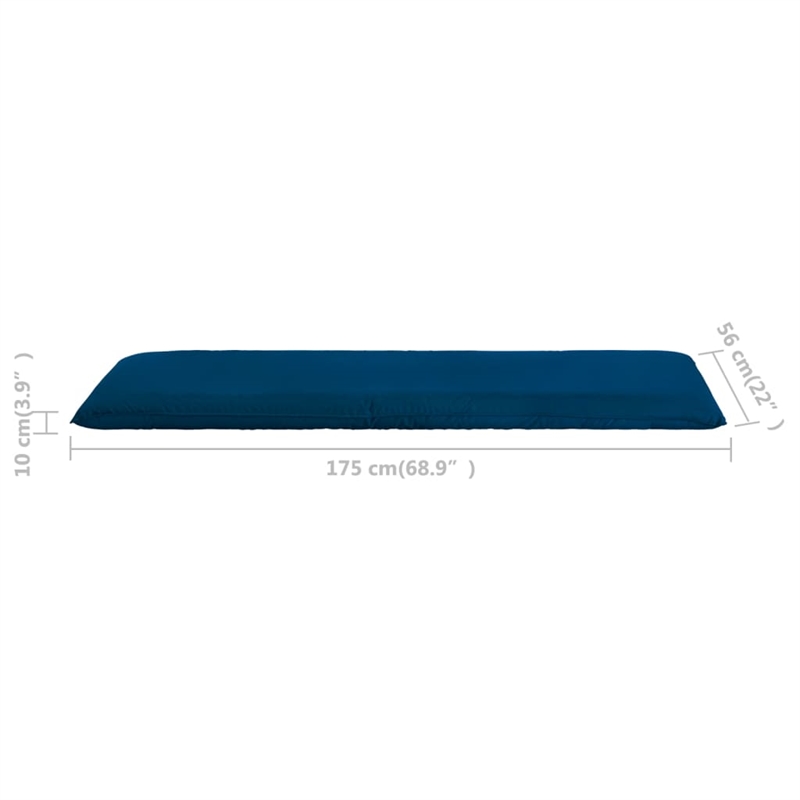 vidaXL Sun Lounger in Navy Blue