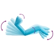 vidaXL Foldable Steel Sun Lounger in Blue