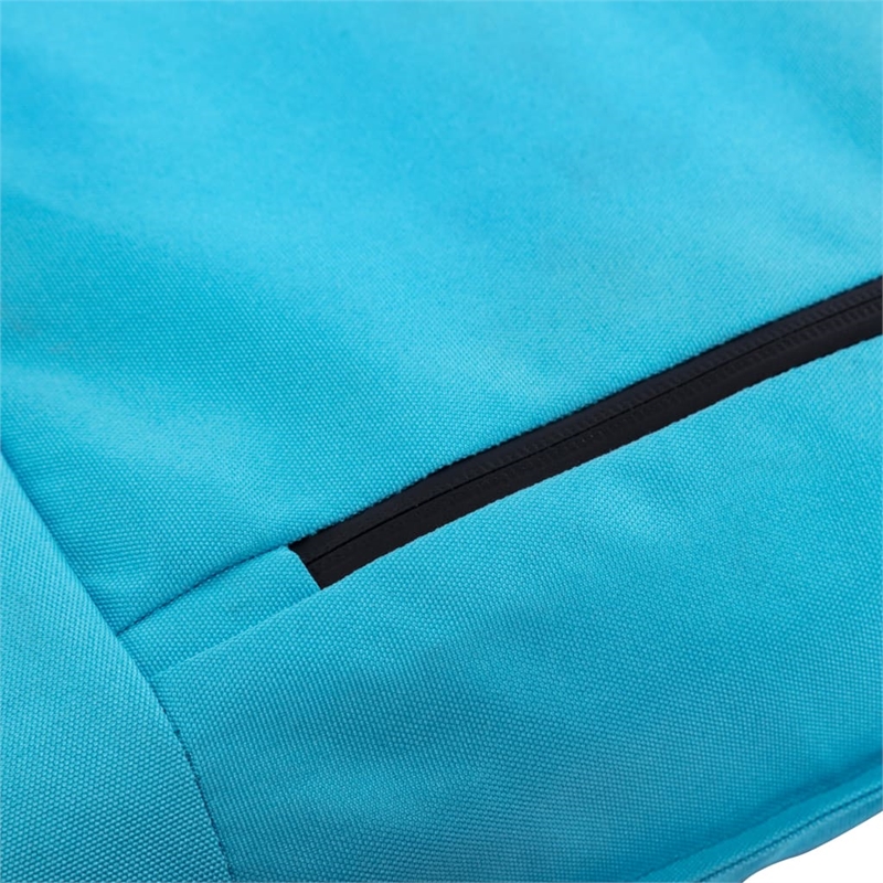 vidaXL Foldable Steel Sun Lounger in Blue