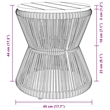 vidaXL Coffee Table in Black
