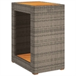 vidaXL Garden Side Table in Beige and Brown