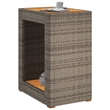 vidaXL Garden Side Table in Beige and Brown