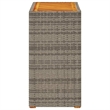 vidaXL Garden Side Table in Beige and Brown