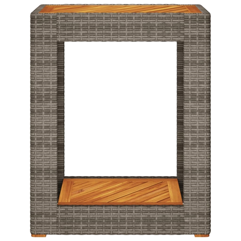 vidaXL Garden Side Table in Beige and Brown