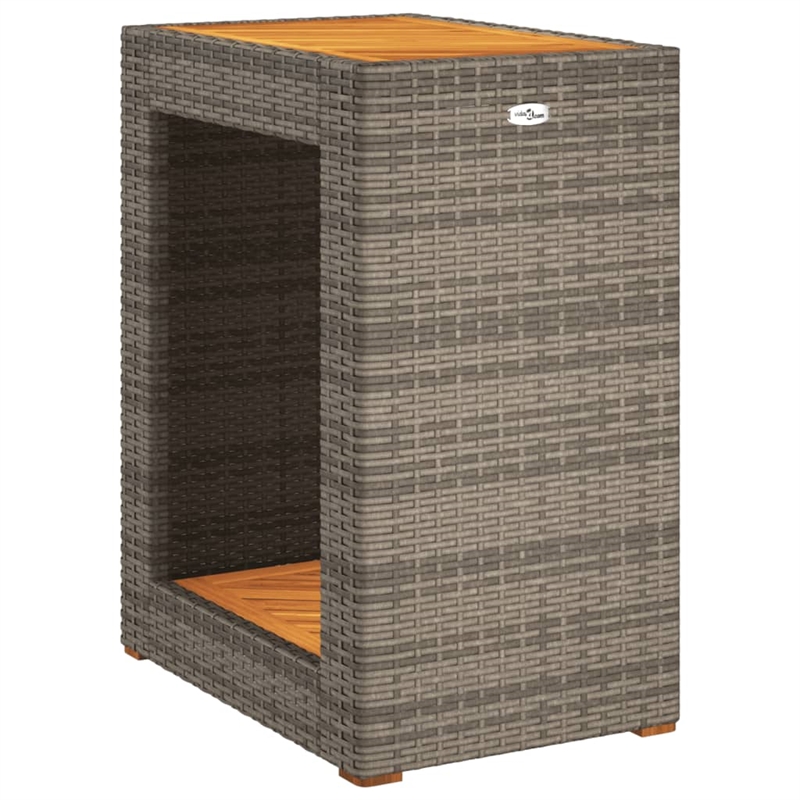 vidaXL Garden Side Table in Beige and Brown