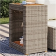 vidaXL Garden Side Table in Beige and Brown