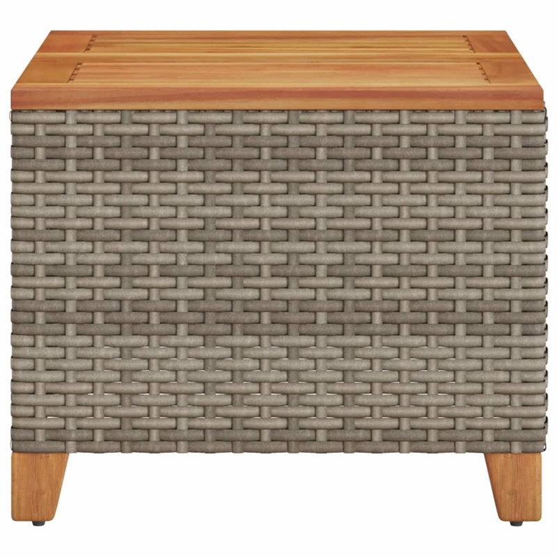 vidaXL Garden Coffee Table in Gray and Brown