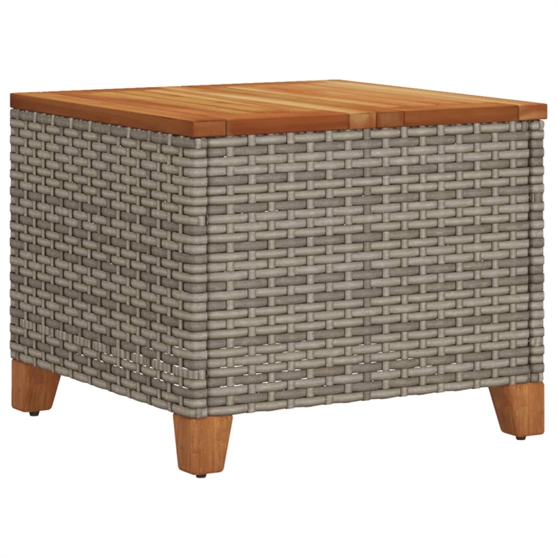 vidaXL Garden Coffee Table in Gray and Brown