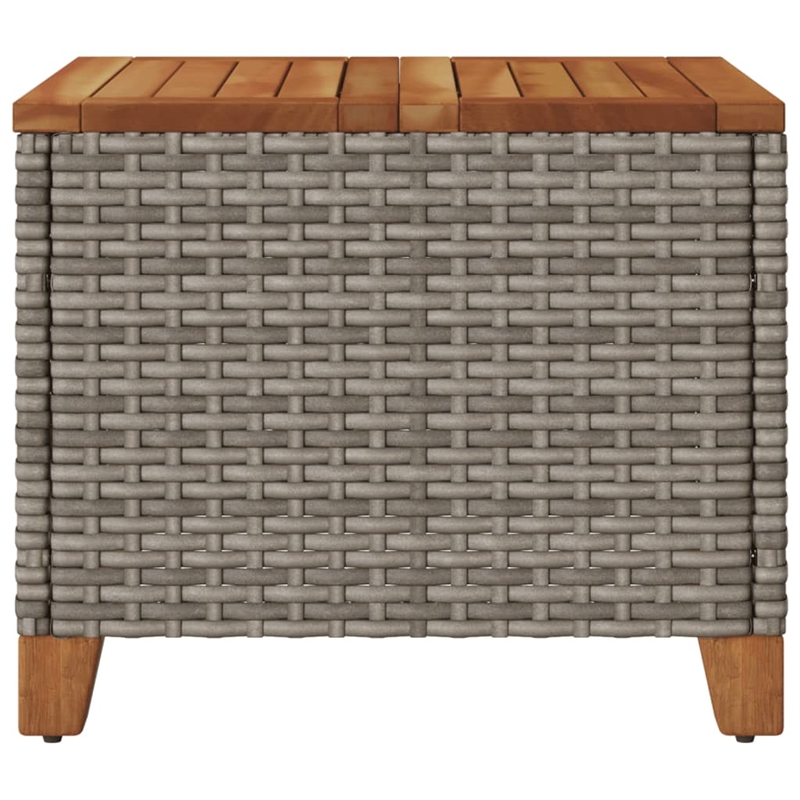 vidaXL Garden Coffee Table in Gray and Brown