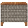 vidaXL Garden Coffee Table in Gray and Brown