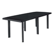 vidaXL Plastic Garden Dining Table in Anthracite/Gray