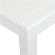 vidaXL Plastic Garden Dining Table in White