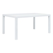 vidaXL Plastic Garden Dining Table in White