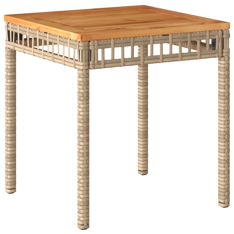 vidaXL Garden Coffee Table in a Mix of Beige and Brown
