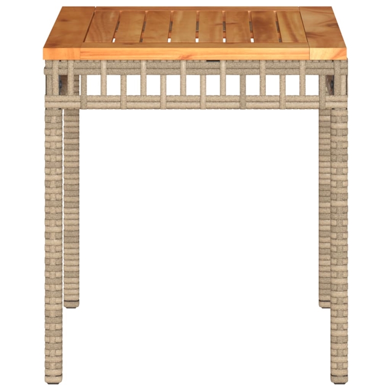vidaXL Garden Coffee Table in a Mix of Beige and Brown
