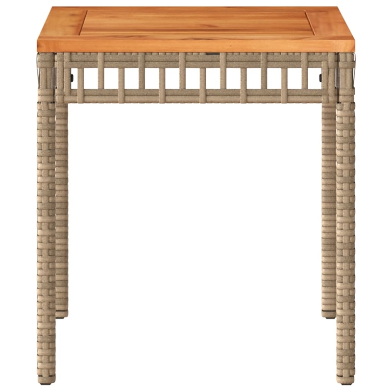 vidaXL Garden Coffee Table in a Mix of Beige and Brown
