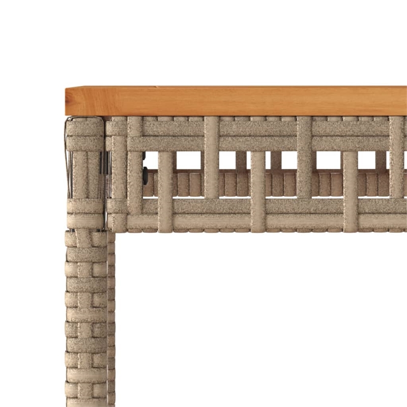 vidaXL Garden Coffee Table in a Mix of Beige and Brown