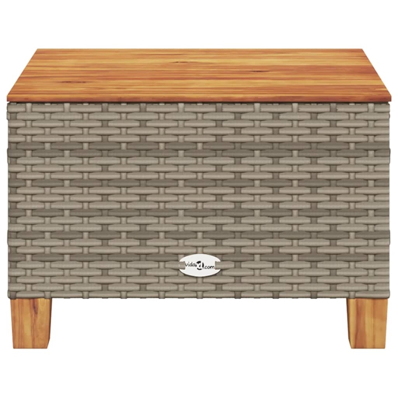 vidaXL Garden Coffee Table in Gray and Brown