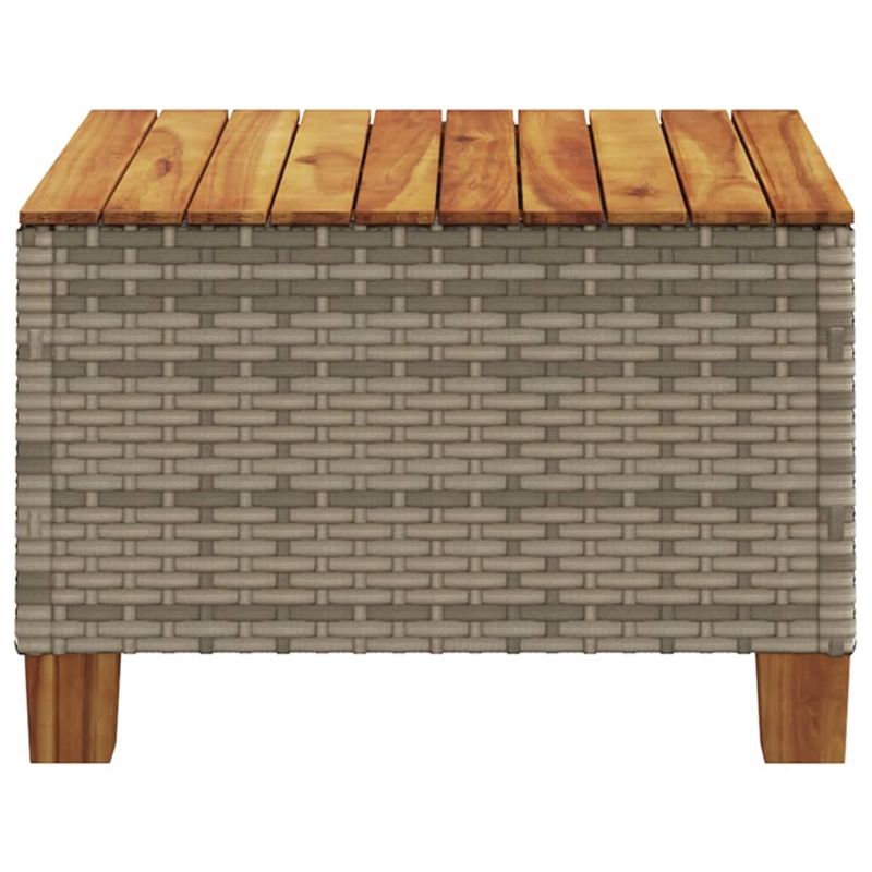 vidaXL Garden Coffee Table in Gray and Brown