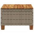 vidaXL Garden Coffee Table in Gray and Brown
