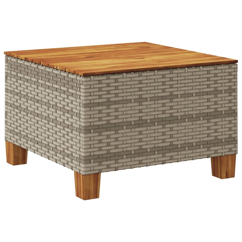 vidaXL Garden Coffee Table in Gray and Brown