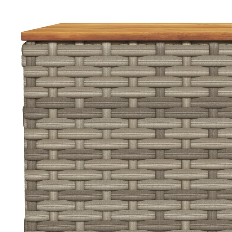 vidaXL Garden Coffee Table in Gray and Brown