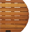 vidaXL Garden Side Table in Black and Brown