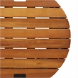 vidaXL Garden Side Table in Beige and Brown