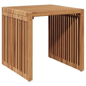 vidaXL Garden Side Table in Brown
