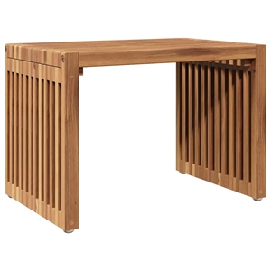 vidaXL Garden Side Table in Brown