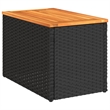 vidaXL Garden Side Table in Black and Brown