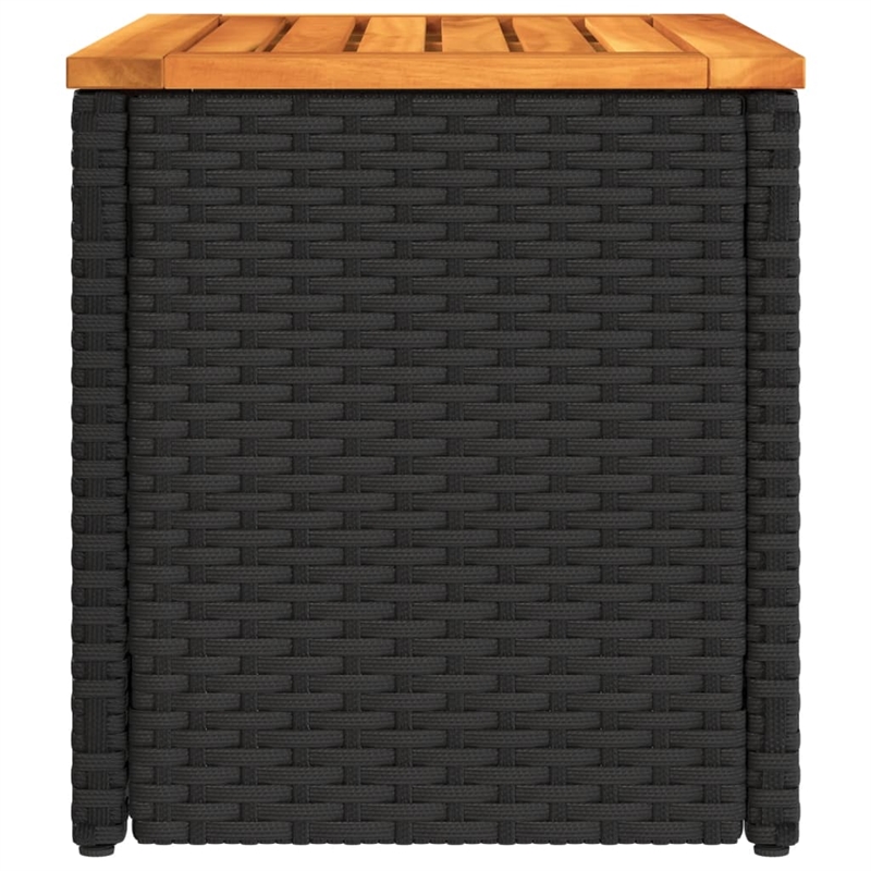 vidaXL Garden Side Table in Black and Brown