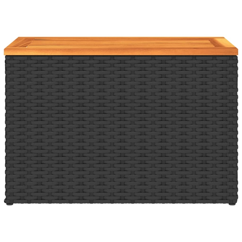 vidaXL Garden Side Table in Black and Brown