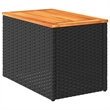 vidaXL Garden Side Table in Black and Brown