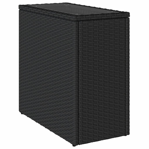 vidaXL Garden Side Table in Black