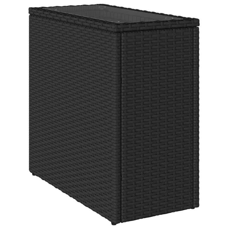 vidaXL Garden Side Table in Black