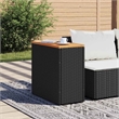 vidaXL Garden Side Table in Black and Brown
