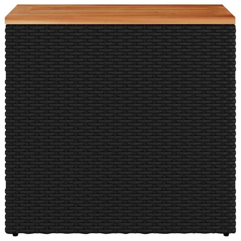 vidaXL Garden Side Table in Black and Brown