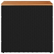 vidaXL Garden Side Table in Black and Brown