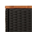 vidaXL Garden Side Table in Black and Brown