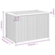 vidaXL Garden Side Table in Beige and Brown
