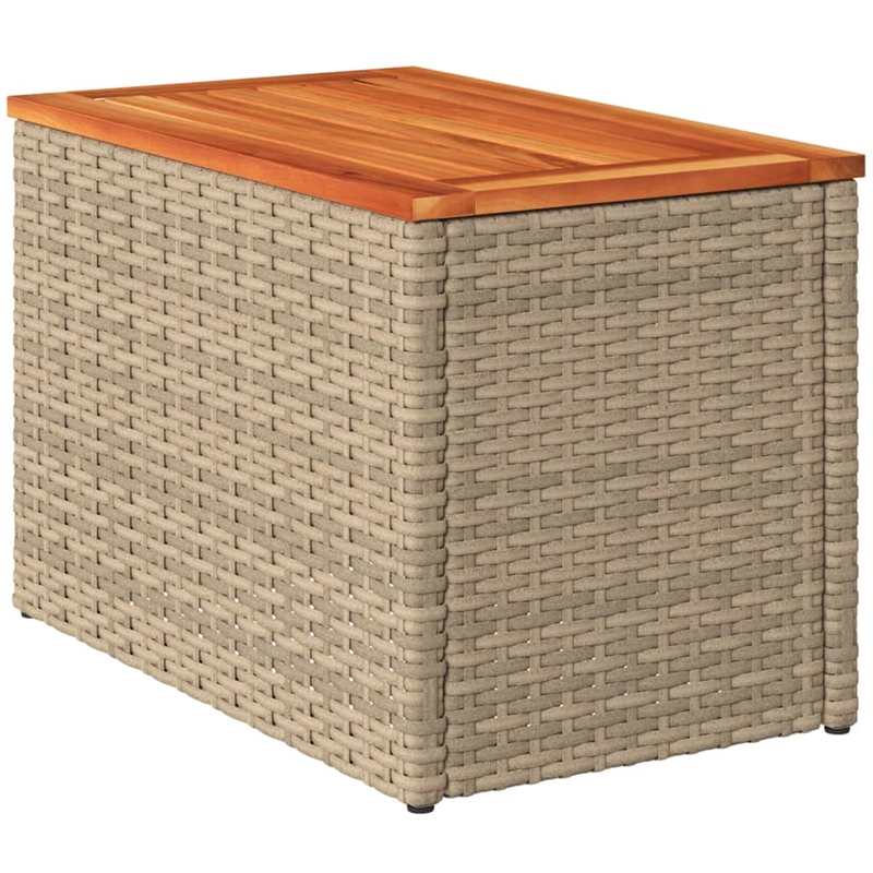 vidaXL Garden Side Table in Beige and Brown