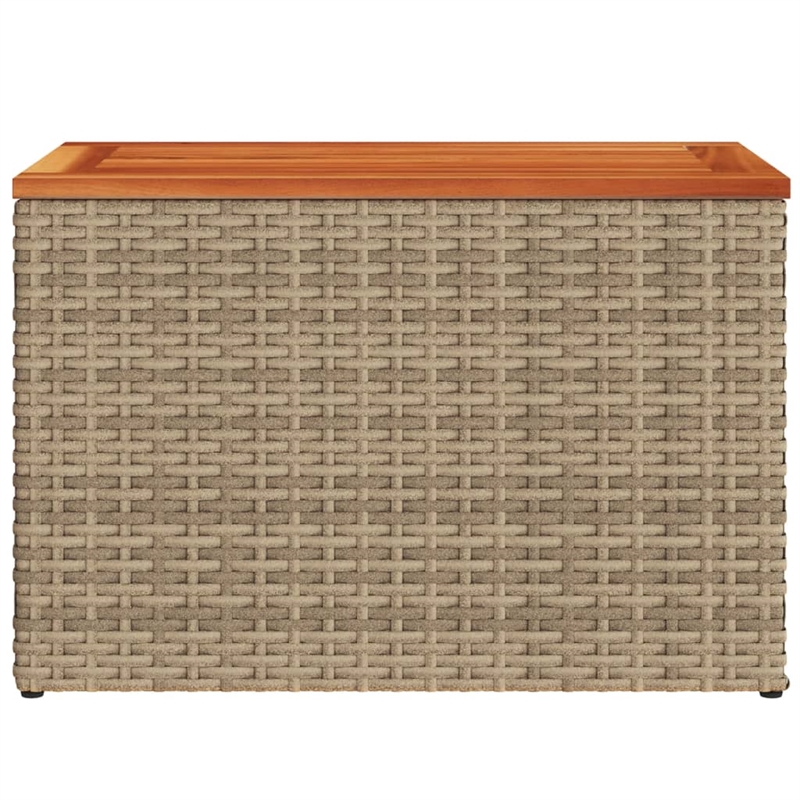 vidaXL Garden Side Table in Beige and Brown