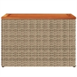 vidaXL Garden Side Table in Beige and Brown